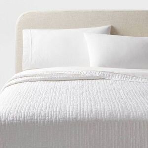 Open Box - Threshold - King TENCEL Quilt White - Threshold White